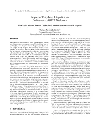 Impact of Chip-Level Integration on Performance of OLTP Workloads