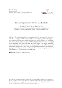 Risk Management for Events and Festivals