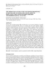 The Prediction of Fracture Toughness Properties of Bioceramic Materials by Crack Growth Simulation Using Finite Element Method and Morphological Analysis