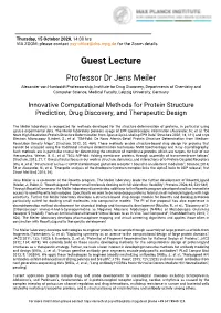 201005 Aushang Guest Lecture Jens Meiler Ohne Zoomdaten
