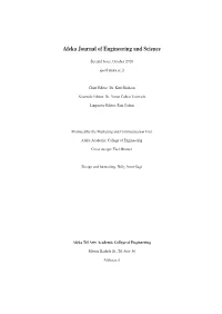 Afeka Journal of Engineering and Science