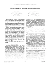 Garbled Protocols and Two-Round MPC from Bilinear Maps