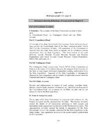 Statement Showing Definitions of Terms Used in Chapter I