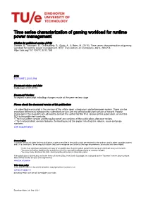 Time Series Characterization of Gaming Workload for Runtime Power Management
