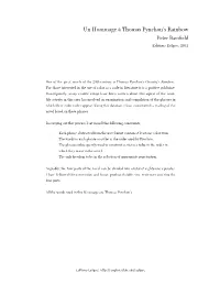 Un Hommage À Thomas Pynchon's Rainbow