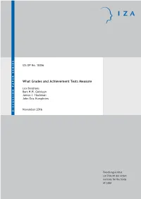 What Grades and Achievement Tests Measure
