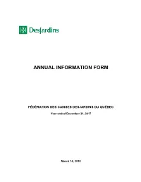 Annual Information Form