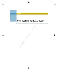 Chapter One Non-Neoplastic Disorders Of