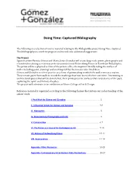 Doing Time Captured Bibliography
