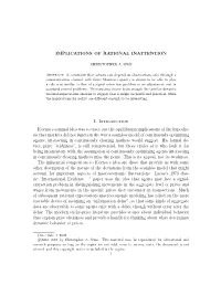 Implications of Rational Inattention