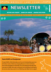 NEWSLETTER Dfsf DECEMBER 2020 • GETTING BACK COUNTRY • CARING for COUNTRY • SECURING the FUTURE