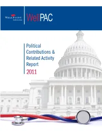 2011 Political Contributions and Related Activity Report