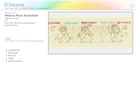 Pose to Pose Animation Digital Animation by Prof