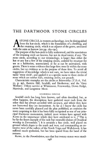 The Dartmoor Stone Circles