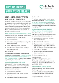 Tips on Having Your Voice Heard