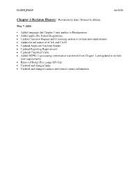 Chapter 3, Personnel Security