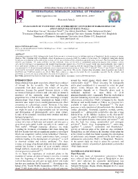 Evaluation of Cytotoxic and Anthelmintic