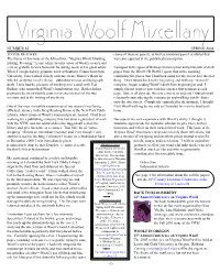 Virginia Woolf Miscellany, Issue 65, Spring 2004