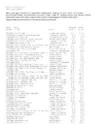 Accelerated Reader List