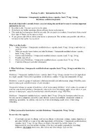 Information for the User Diclofenac / Omeprazole Modified-Release