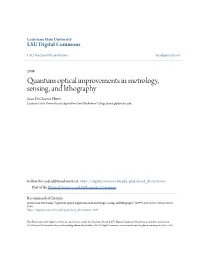 Quantum Optical Improvements in Metrology, Sensing, and Lithography