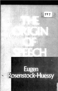 The Origin of Speech