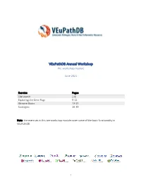 Veupathdb Annual Workshop Pre-Workshop Module
