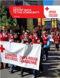 Alberta REPORT BACK to the COMMUNITY