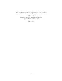 An Algebraic View of Topological ∈-Machines