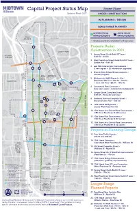 Capital Project Status Map Project Phase Updated March 2021 UNDER CONSTRUCTION