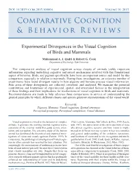 Comparative Cognition & Behavior Reviews