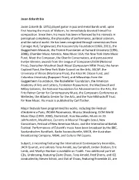 Jason Eckardt Bio