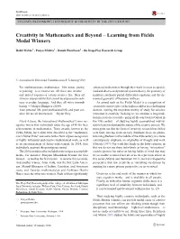 Learning from Fields Medal Winners