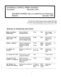 Newsletter December 1994 Bulletin