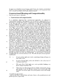 Constructional Meaning and Compositionality(Pdf)