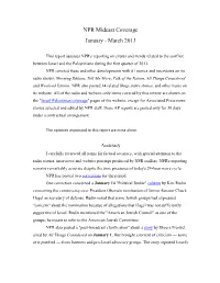 NPR Mideast Coverage