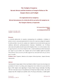 The Twilight of Vampires: Byronic Heroes and the Evolution of Vampire Fiction in the Vampire Diaries and Twilight