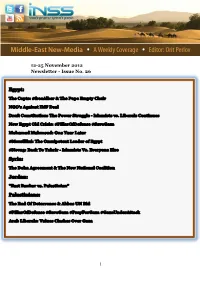 12-25 November 2012 Newsletter - Issue No
