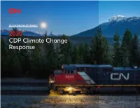 2020 CDP Climate Change Response Table of Contents