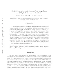 Dark Primitive Asteroids Account for a Large Share of K/Pg-Scale Impacts on the Earth
