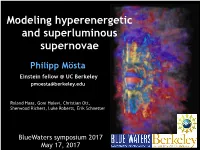 Modeling Hyperenergetic and Superluminous Supernovae