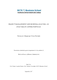 Project Management and Business Analysis: an Analysis of Cofidis Portugal