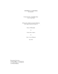 UNIVERSITY of CALIFORNIA RIVERSIDE Competition Dance: Redefining Dance in the United States a Dissertation Submitted in Partial