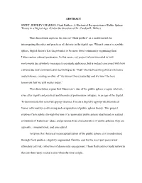 A Rhetorical Recuperation of Public Sphere Theory in a Digital Age
