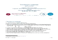 Counting in Language