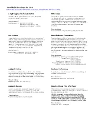New Mesh Headings for 2018 Listed in Alphabetical Order with Heading, Scope Note, Annotation (AN), and Tree Locations