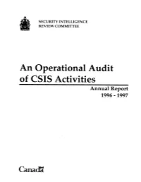 SIRC Annual Report 1996-1997
