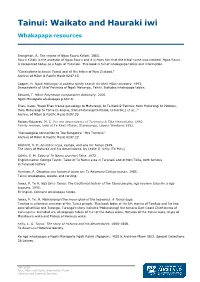 Tainui Select Bibliography