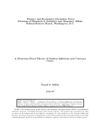 A Monetary-Fiscal Theory of Sudden Inflations and Currency Crises