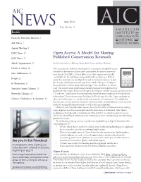 Open Access: a Model for Sharing Published Conservation Research